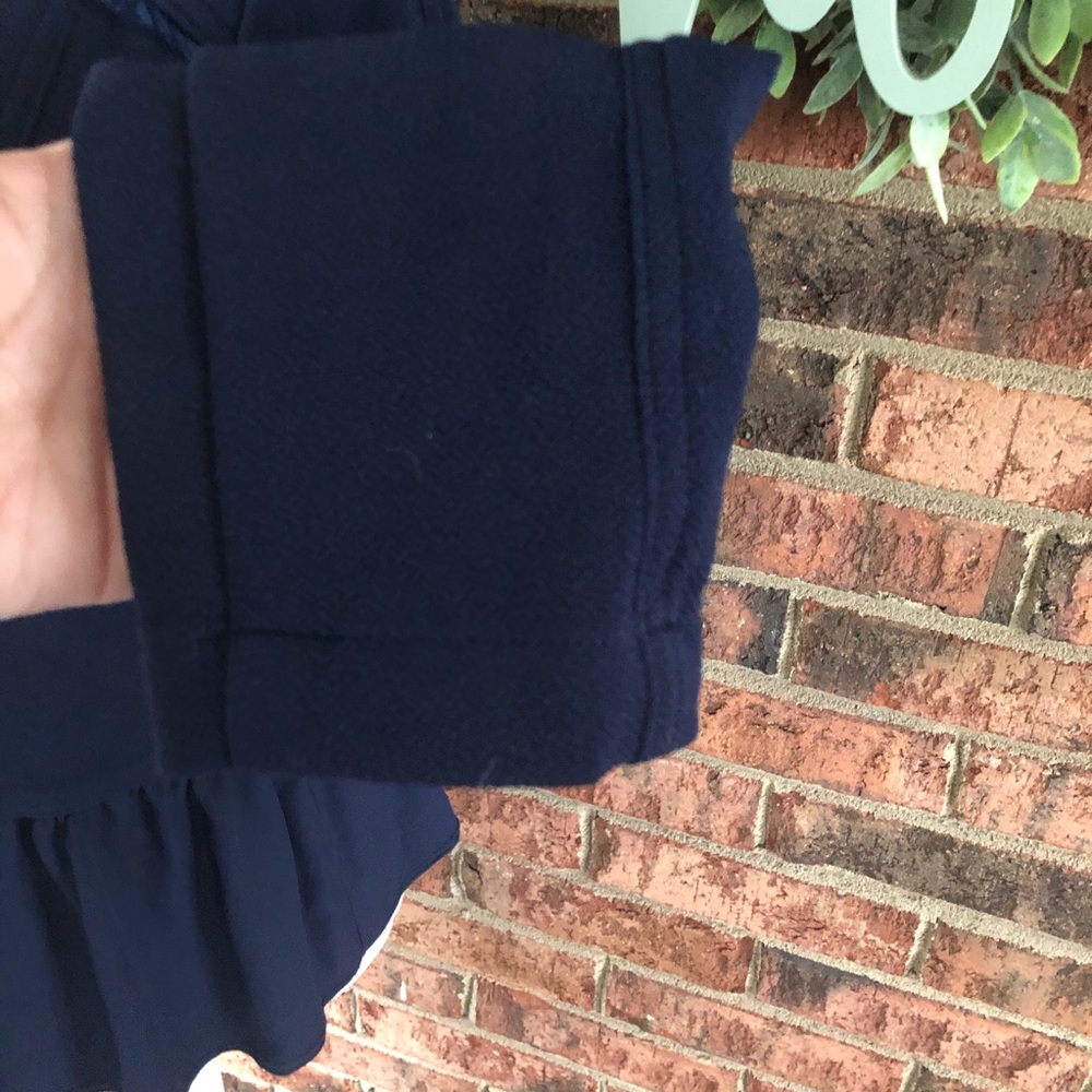 { KATE ROSY } Blue Lightweight Ruffle Blazer - Picture 4 of 8